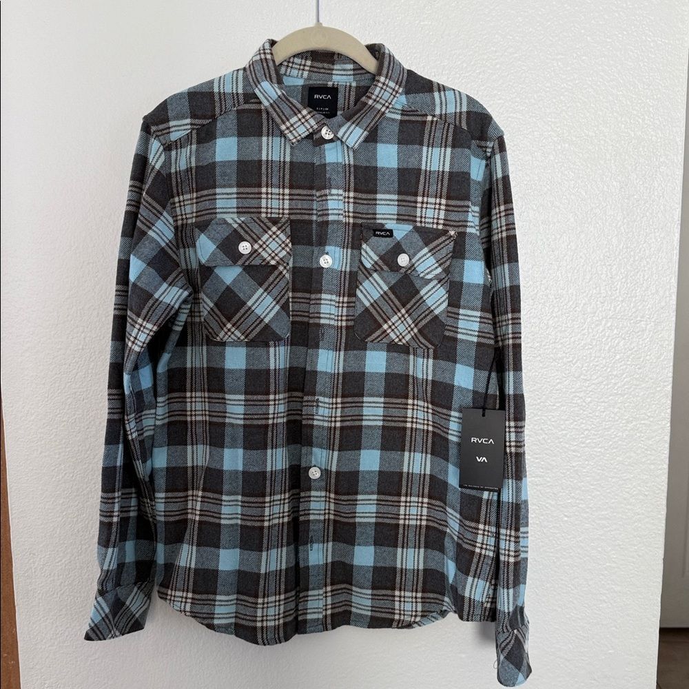 NEW RVCA Men’s Flannel. Size Small